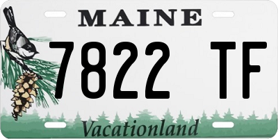 ME license plate 7822TF