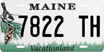 ME license plate 7822TH