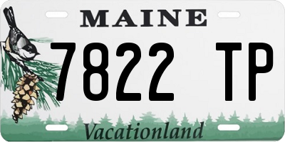 ME license plate 7822TP