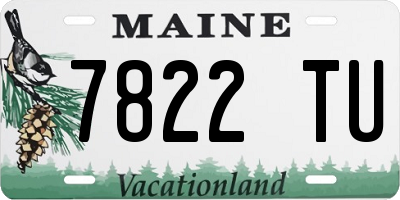 ME license plate 7822TU