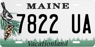 ME license plate 7822UA