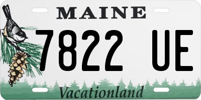ME license plate 7822UE