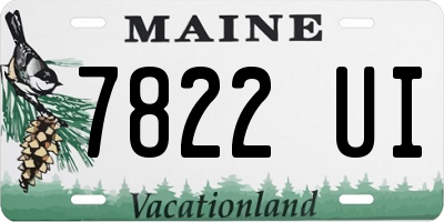 ME license plate 7822UI
