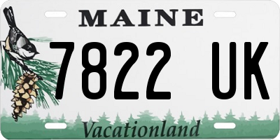ME license plate 7822UK