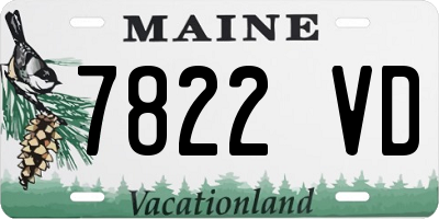 ME license plate 7822VD