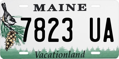 ME license plate 7823UA