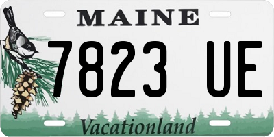 ME license plate 7823UE