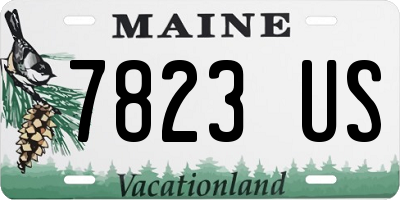 ME license plate 7823US