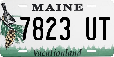 ME license plate 7823UT