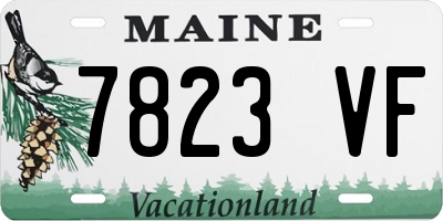 ME license plate 7823VF