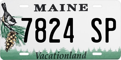 ME license plate 7824SP