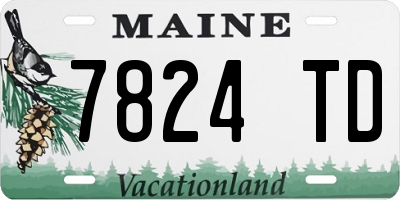 ME license plate 7824TD