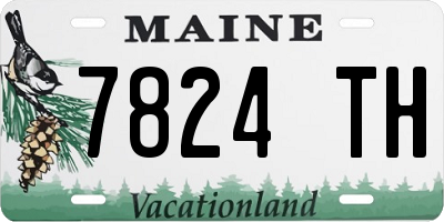 ME license plate 7824TH