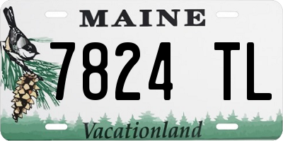 ME license plate 7824TL
