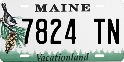 ME license plate 7824TN