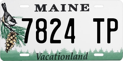 ME license plate 7824TP