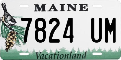 ME license plate 7824UM