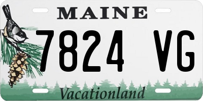 ME license plate 7824VG