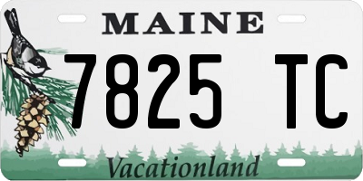 ME license plate 7825TC