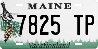 ME license plate 7825TP
