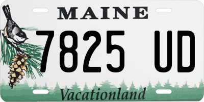 ME license plate 7825UD