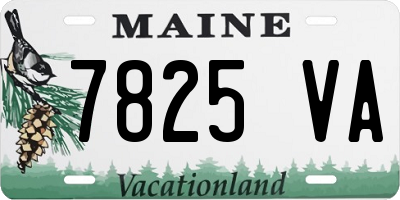 ME license plate 7825VA