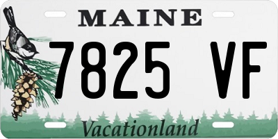 ME license plate 7825VF