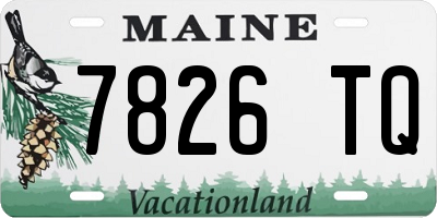 ME license plate 7826TQ