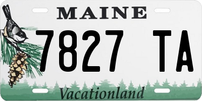 ME license plate 7827TA