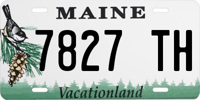 ME license plate 7827TH