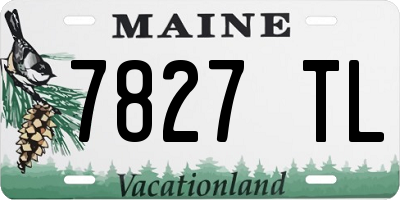 ME license plate 7827TL