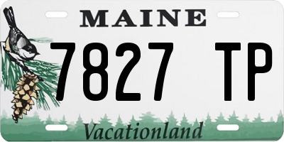 ME license plate 7827TP