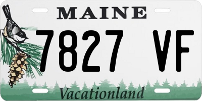 ME license plate 7827VF