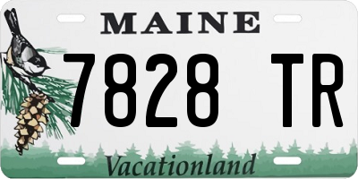 ME license plate 7828TR