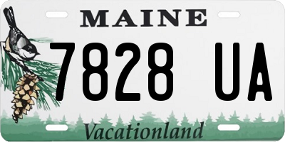 ME license plate 7828UA
