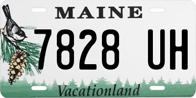 ME license plate 7828UH