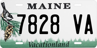 ME license plate 7828VA