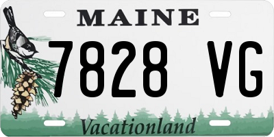 ME license plate 7828VG