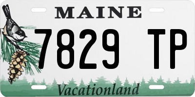 ME license plate 7829TP