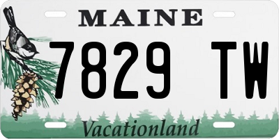 ME license plate 7829TW