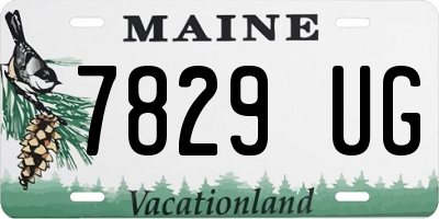 ME license plate 7829UG