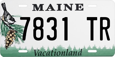 ME license plate 7831TR