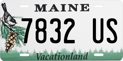 ME license plate 7832US