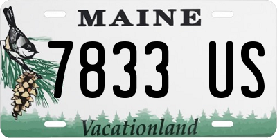 ME license plate 7833US