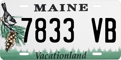 ME license plate 7833VB