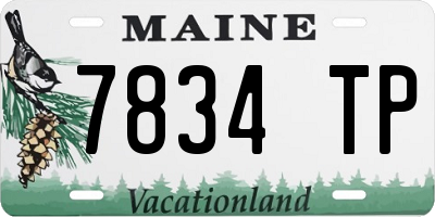 ME license plate 7834TP