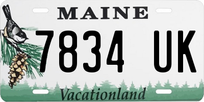 ME license plate 7834UK