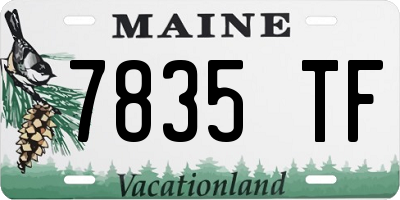 ME license plate 7835TF