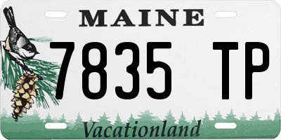 ME license plate 7835TP