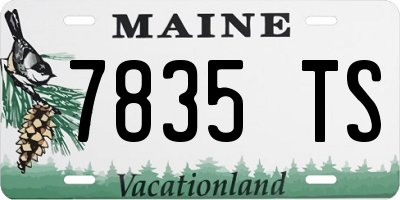 ME license plate 7835TS